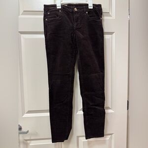 KUT From the Kloth Women's Dark Brown Corduroy Diana Skinny Pants Size 6